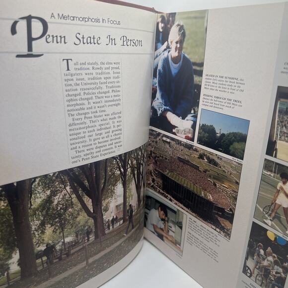 1986 PENN STATE UNIVERSITY ANNUAL YEARBOOK LA VIE pristine, hardcover, embossed - Picture 3 of 11